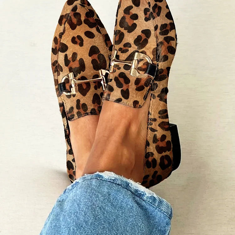 Gia - Mocasines Elegantes Leopardo