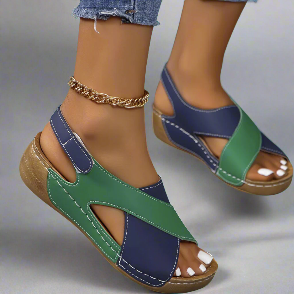 Kendra - Sandalias Ortopédicas Colorblock