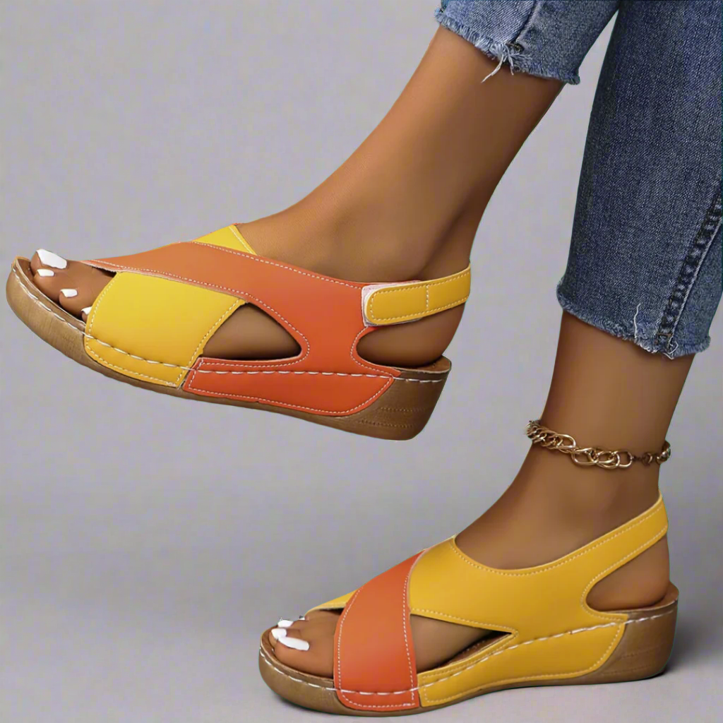 Kendra - Sandalias Ortopédicas Colorblock