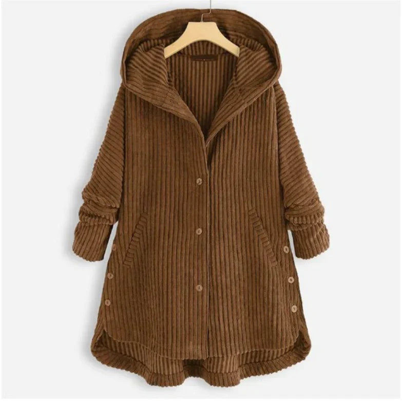 María - Chaqueta elegante con capucha y canalé