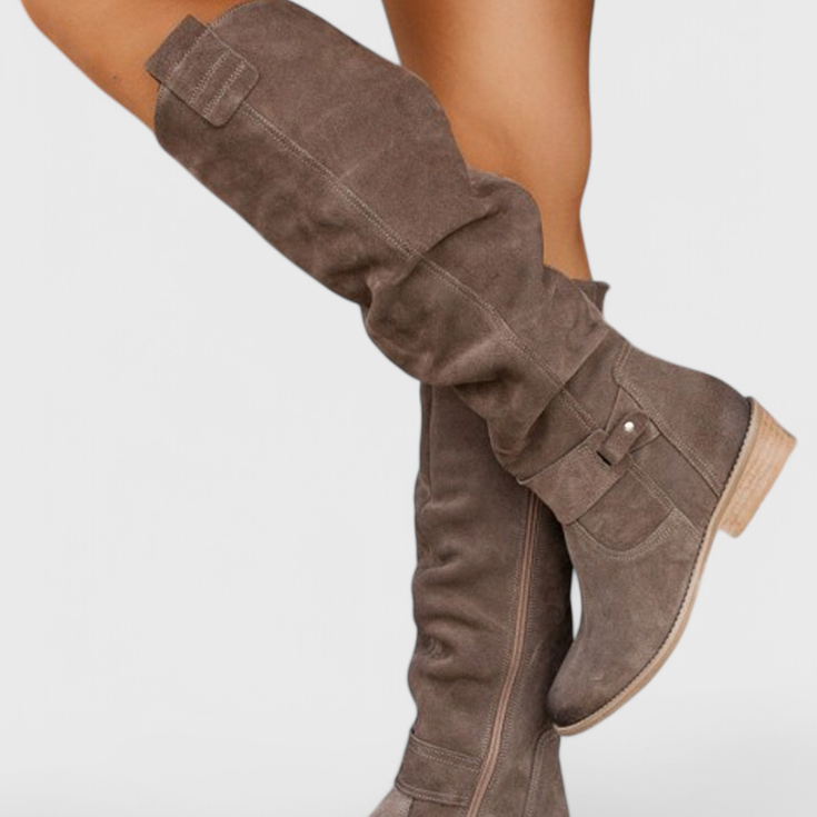 Celine Botas Altas de Estilo Retro