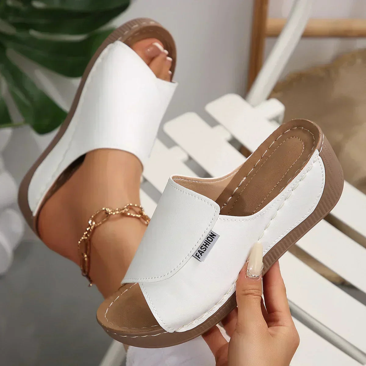 Rumi - Sandalias Ortopédicas con Tacón Wedge