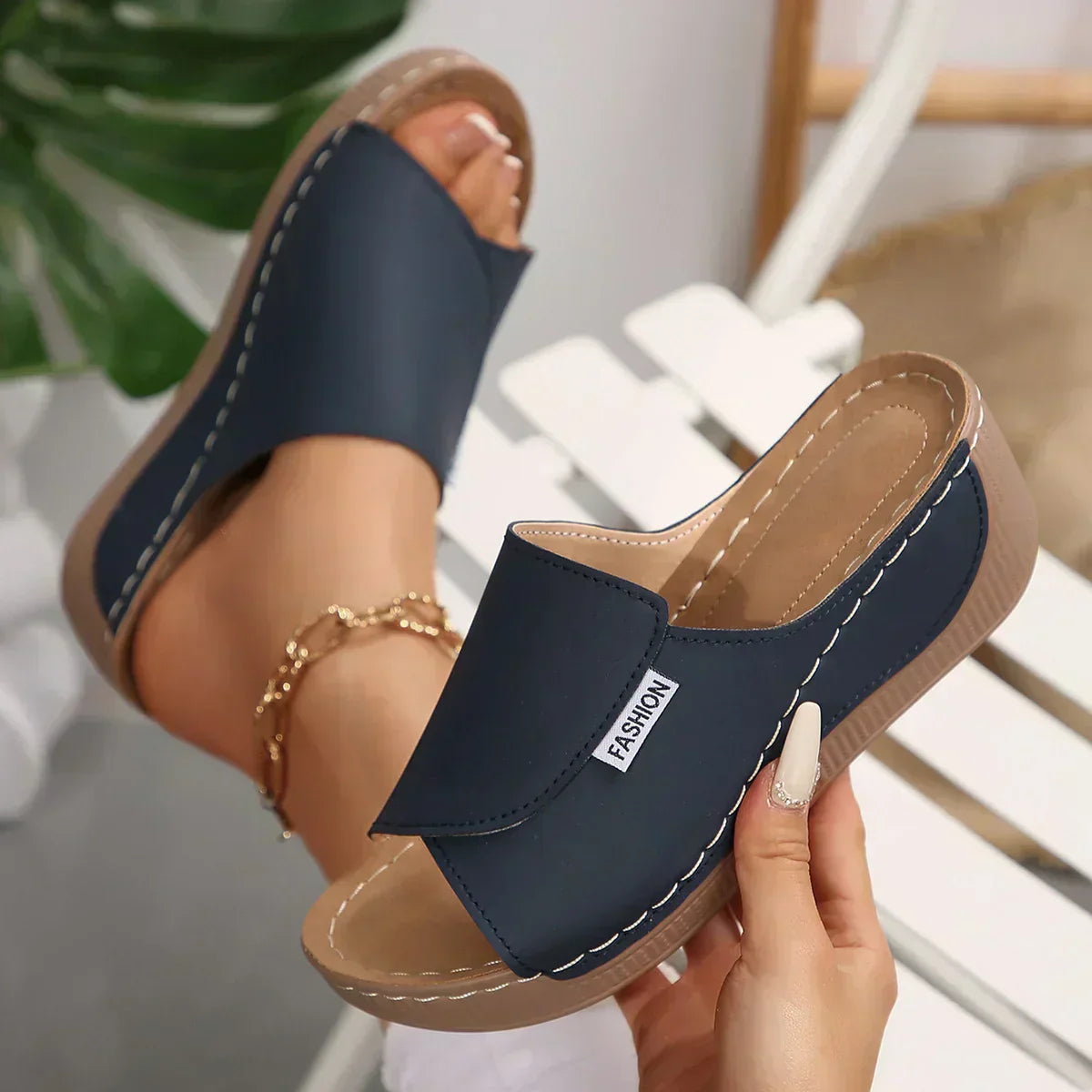 Rumi - Sandalias Ortopédicas con Tacón Wedge