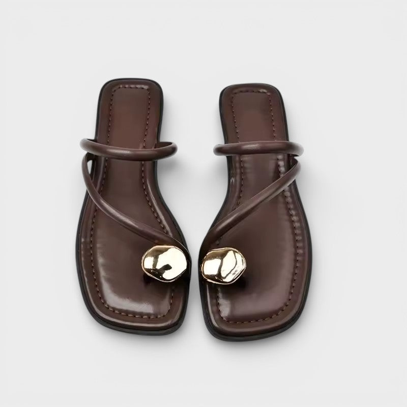 Sandalias Planas Punta Fina Mujer