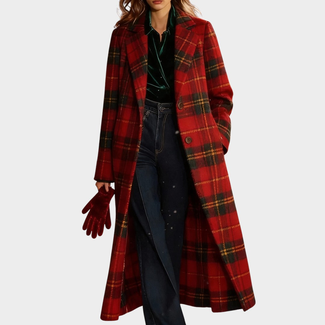 Clara™ | Abrigo clásico a cuadros