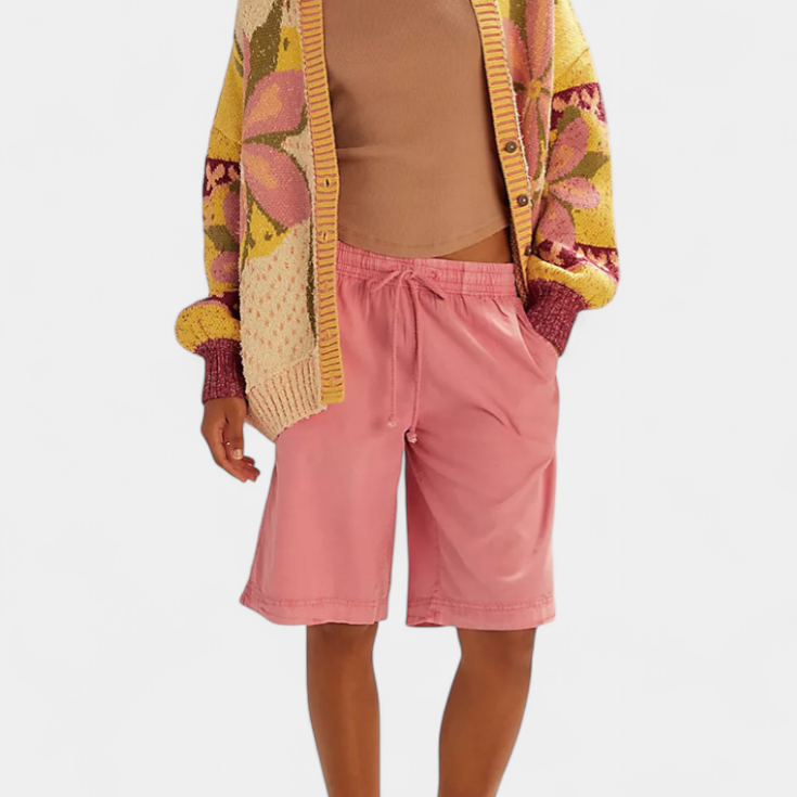 Casey | Cárdigan de Punto con Patrón Floral y Ajuste Suelto