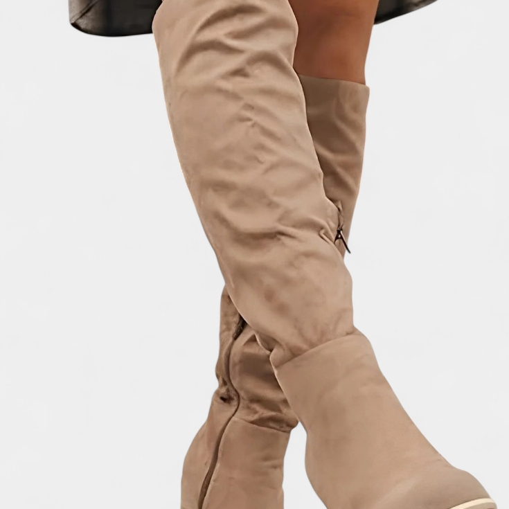 Calliope Botas de Tacón Grueso hasta la Rodilla