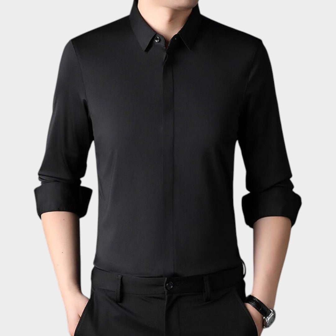 Mitchel™ | Camisa elástica sin arrugas para hombre