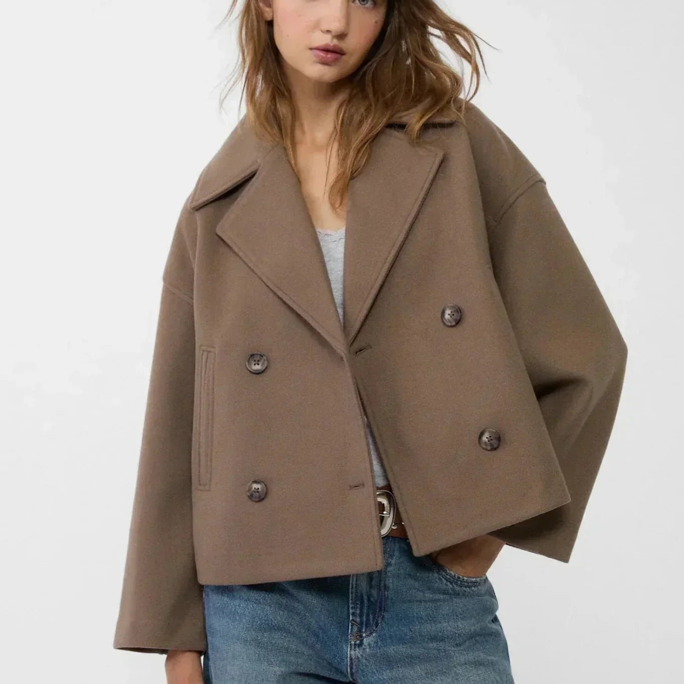 Destiny | Chaqueta Corta Doble Botonadura