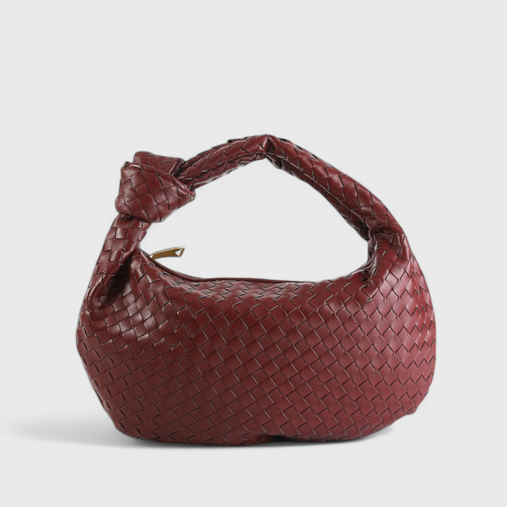 Sage Bolso de Hombro Mediano Tejido