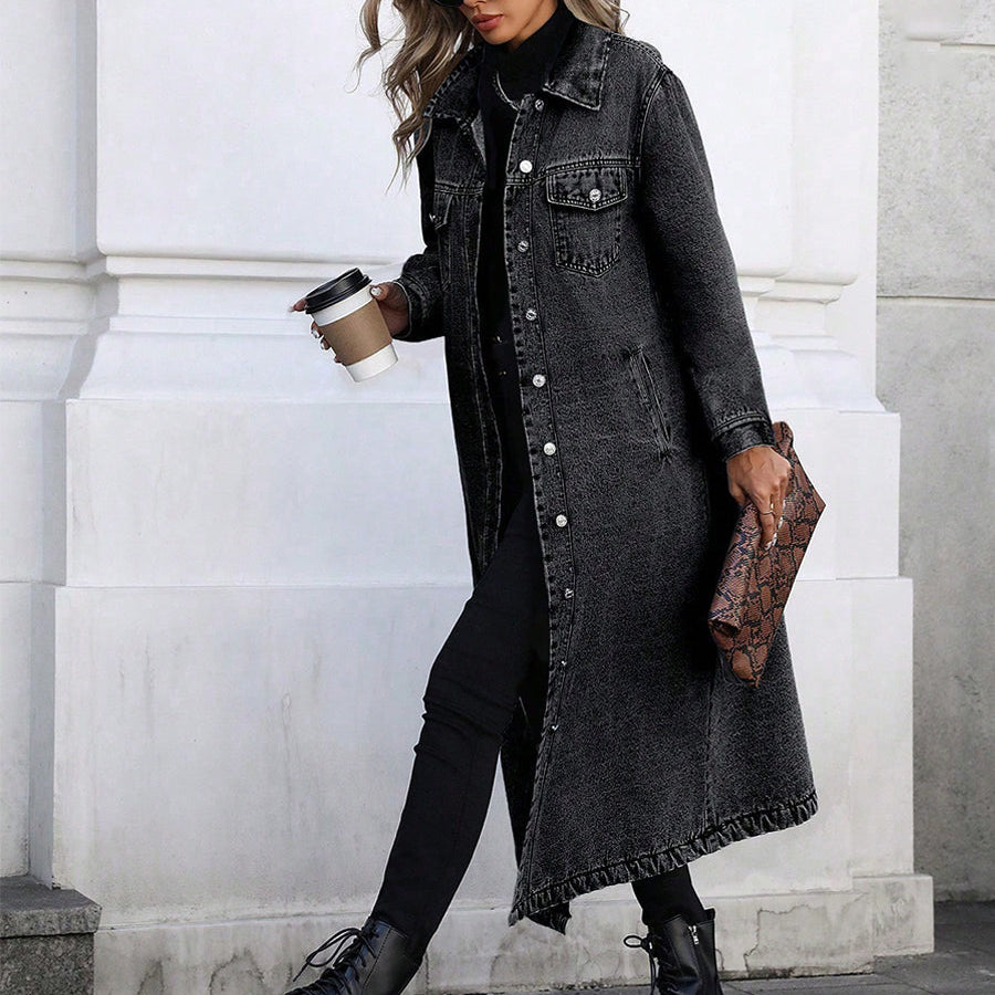 Maya | Chaqueta vaquera larga con estilo