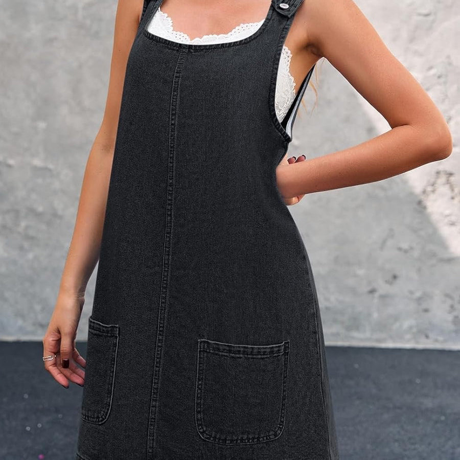 Lisa | Vestido vaquero tipo peto casual