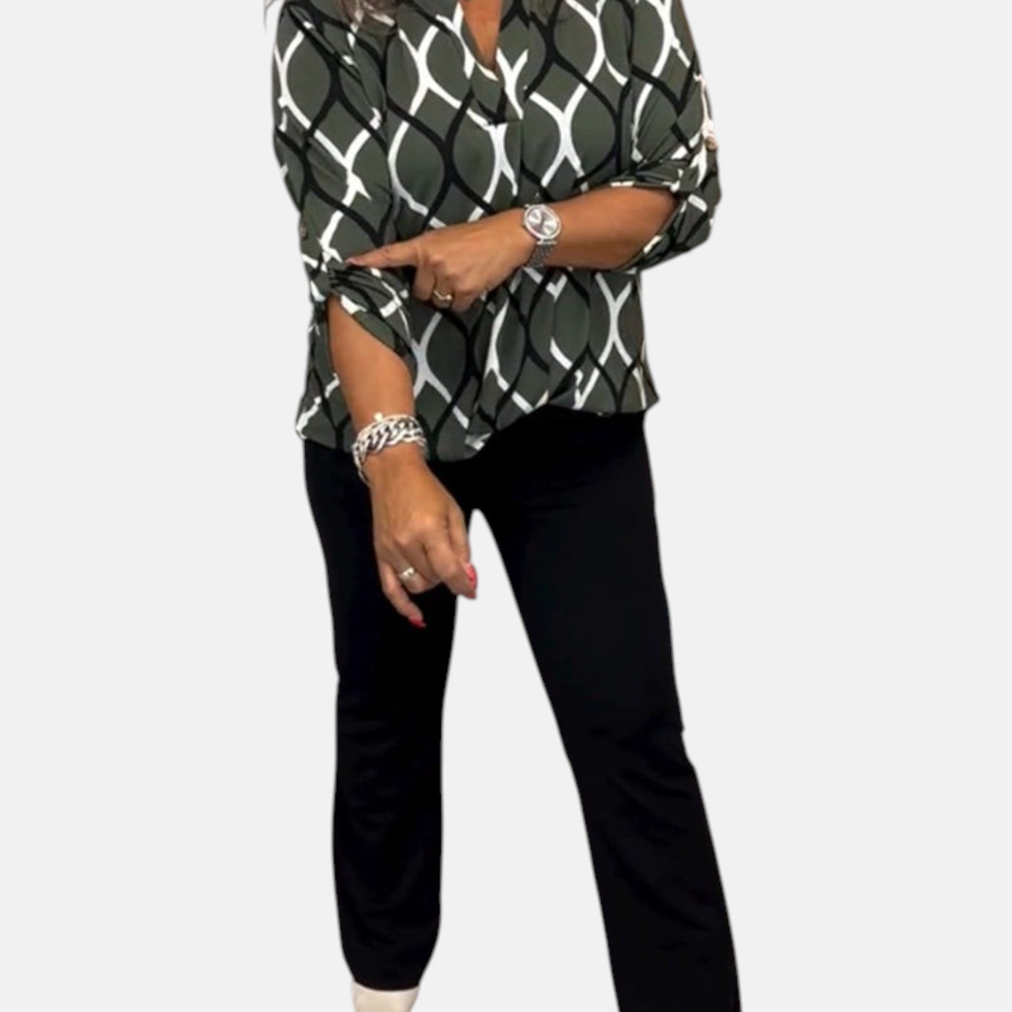 Isabel | Blusa informal de manga larga